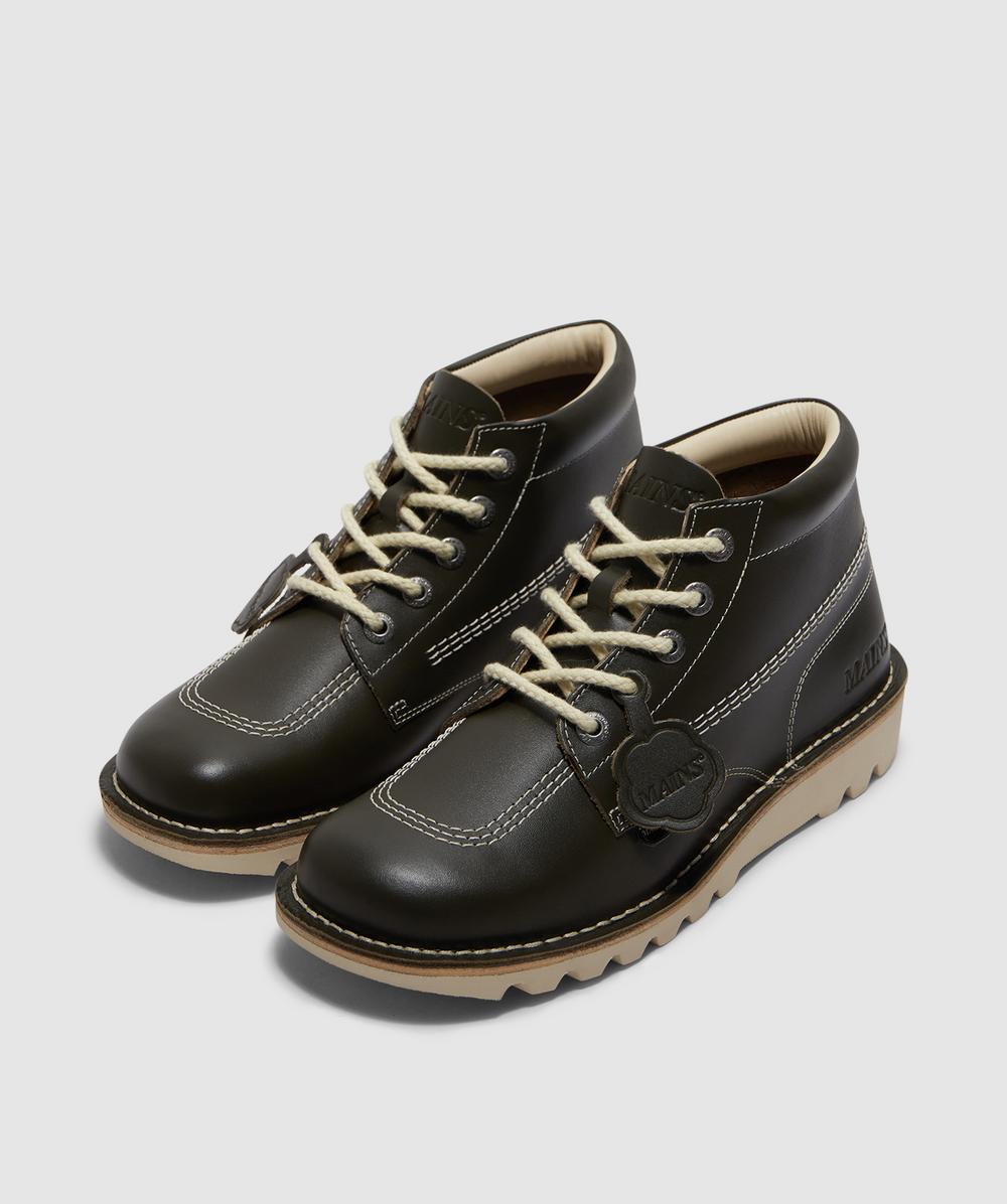 Kickers X Mains Kick hi boot | GREEN | SEVENSTORE