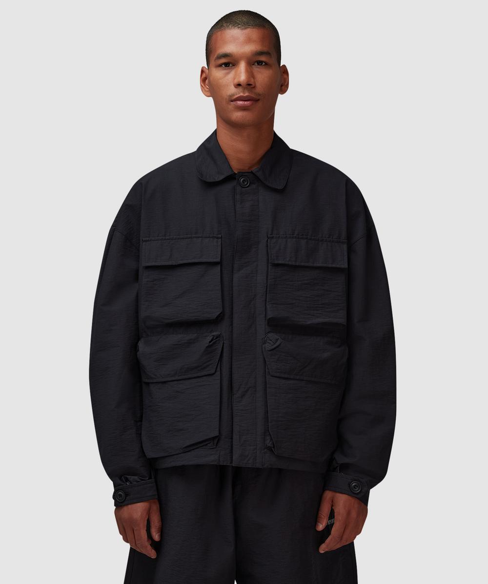 Mki Miyuki Zoku Washed Box Shirt In Black