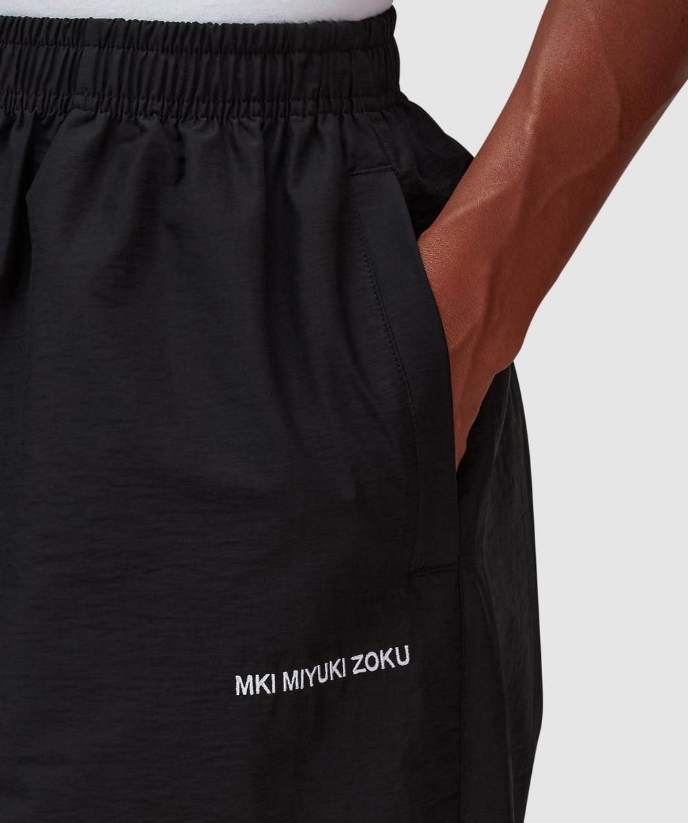MKI MIYUKI ZOKU Washed parachute pant | BLACK | SEVENSTORE