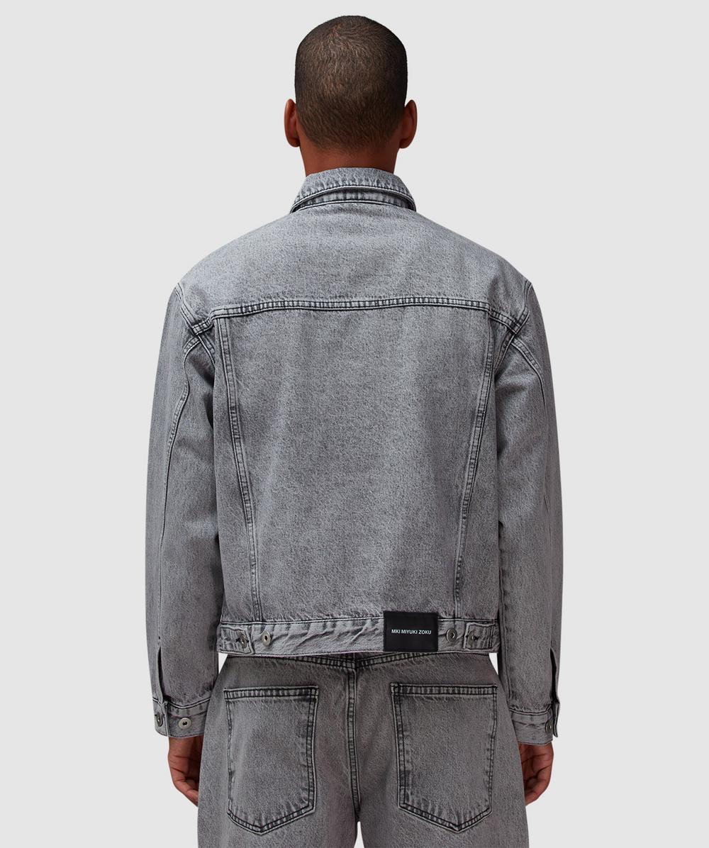 MKI MIYUKI ZOKU Denim trucker jacket | WASHED BLACK | SEVENSTORE