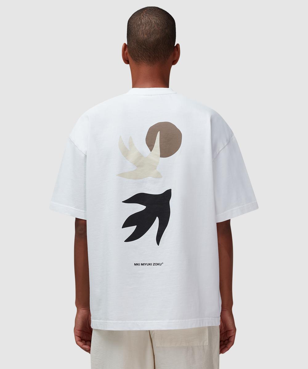 Mki Miyuki Zoku Swallow T-shirt In White