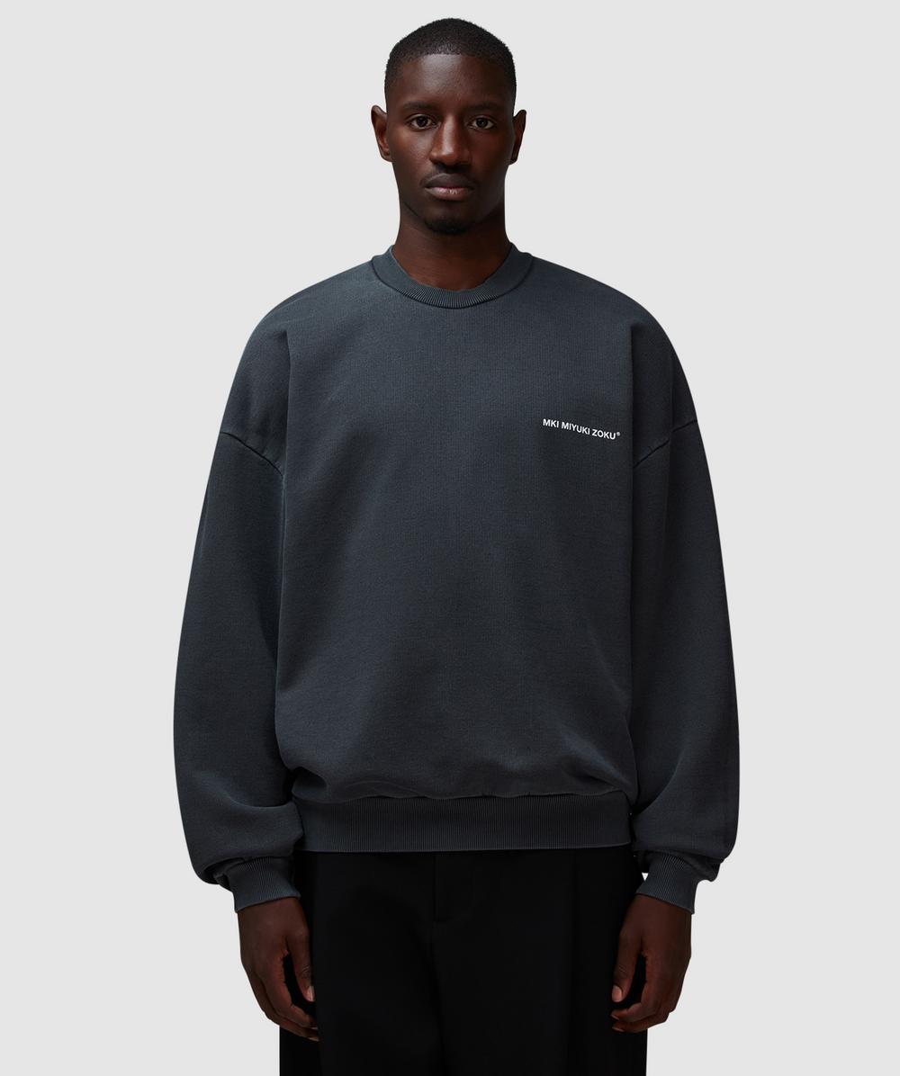 MKI MIYUKI ZOKU Uniform Sweatshirt (Pigment Black - L) - Size L, Male