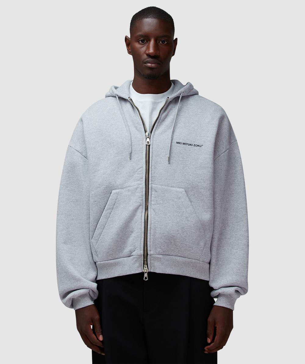 Mki Miyuki Zoku Uniform Zip Hoodie In Gray