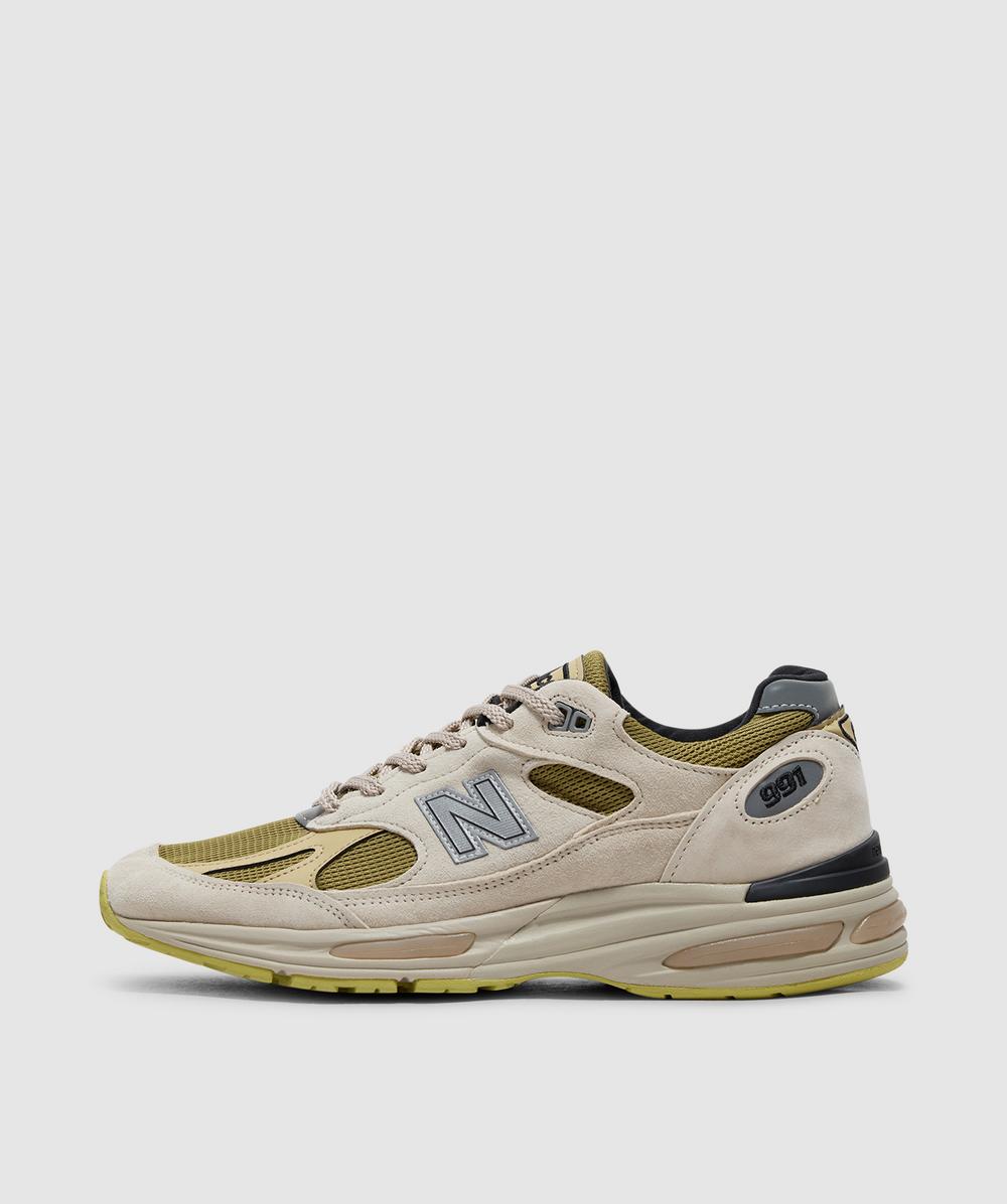 New Balance Men's Cream Miuk 991V2 Sneaker (Silver Birch - 11) - Size 11