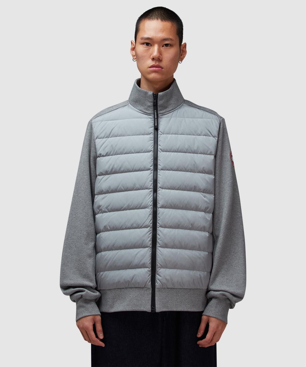 Canada Goose Hybridge Huron Full Zip Jacket (Stone Heather - L) - Size L, Male
