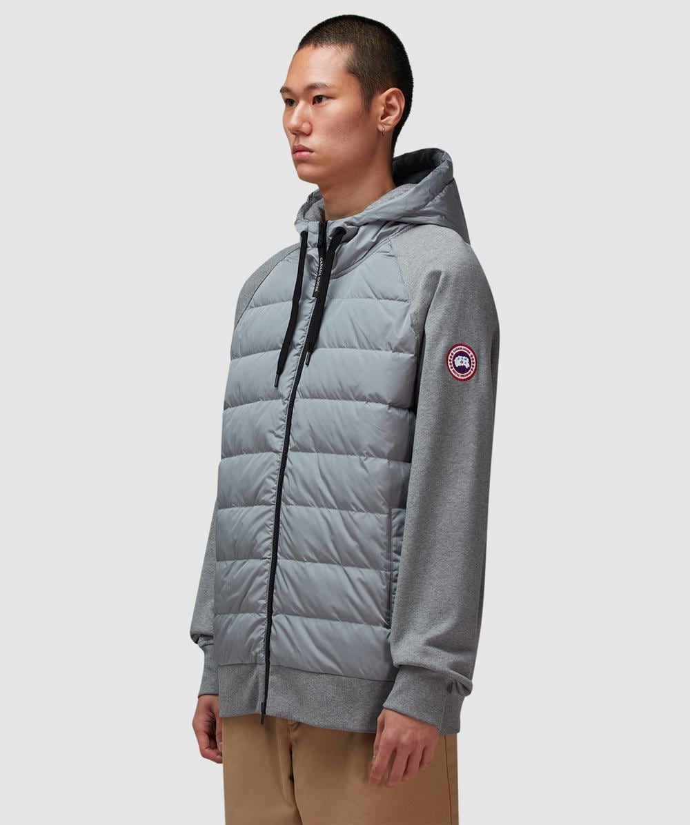 Canada Goose Hybridge huron full zip hooded jacket | STONE HEATHER