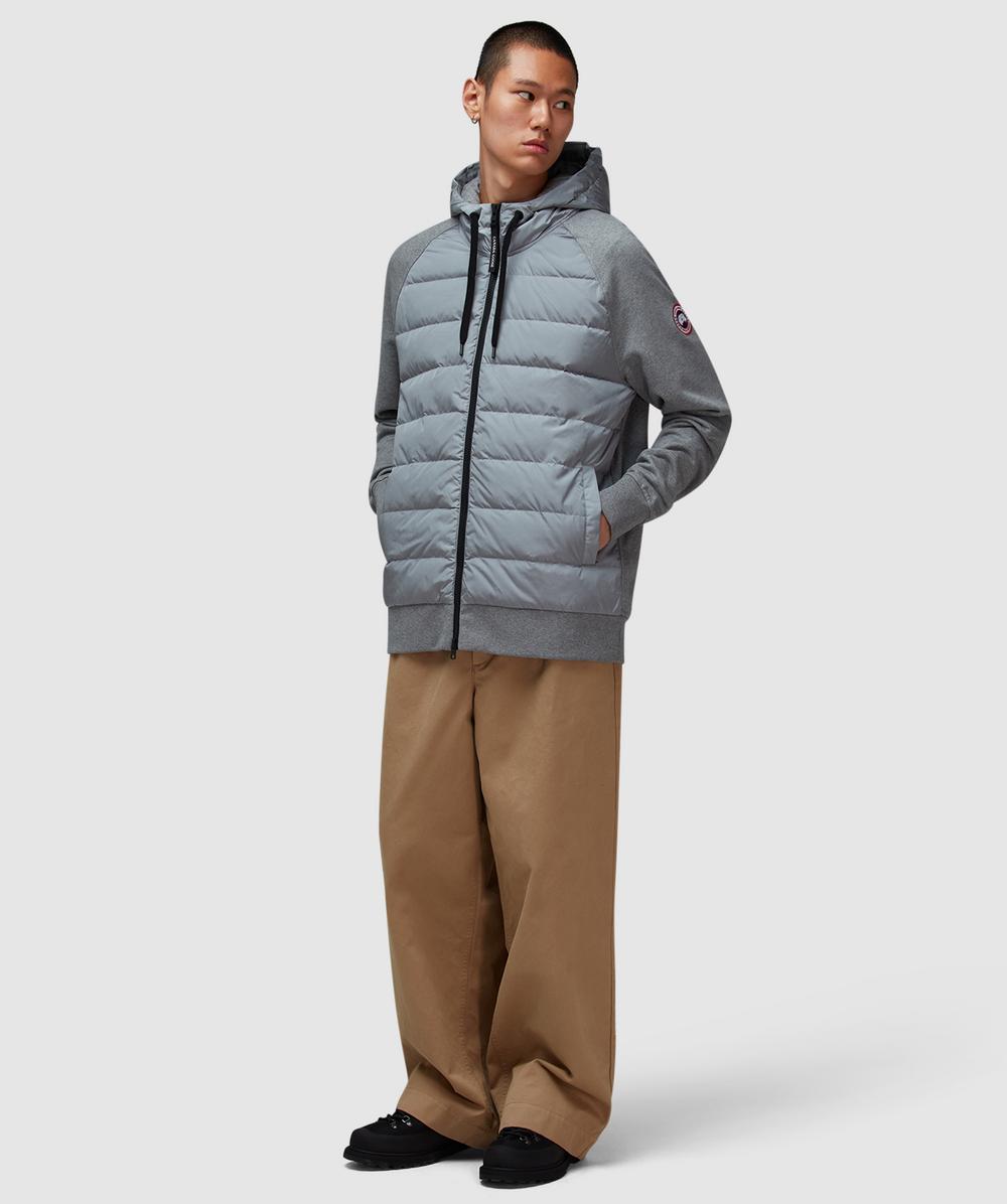 Canada Goose Hybridge huron full zip hooded jacket | STONE HEATHER