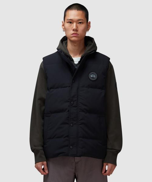 Canada Goose Garson Black Label Padded Gilet In Black