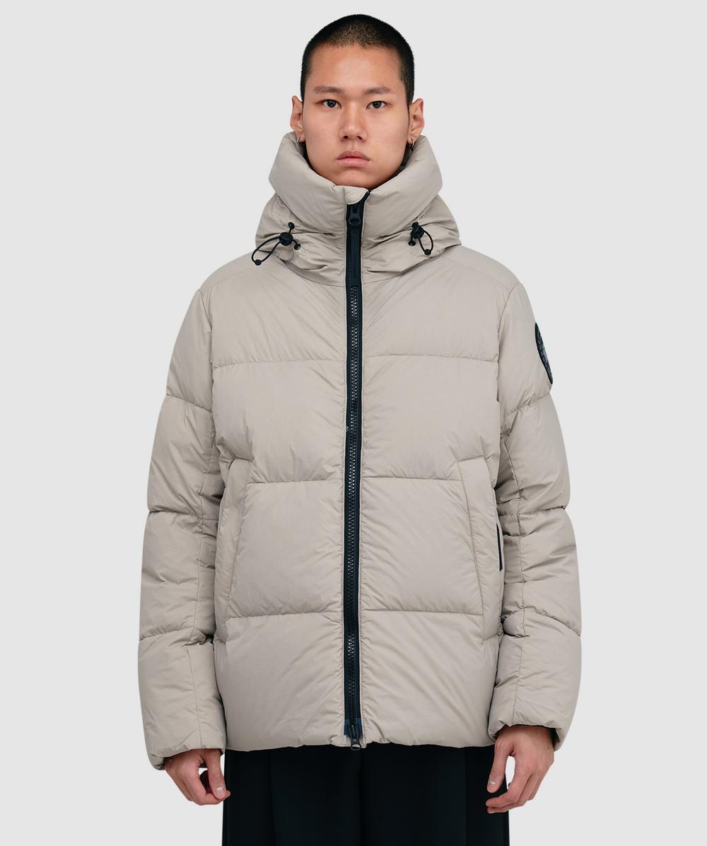 Canada Goose Crofton Puffer Matte Jacket (Limestone - M) - Size M, Male