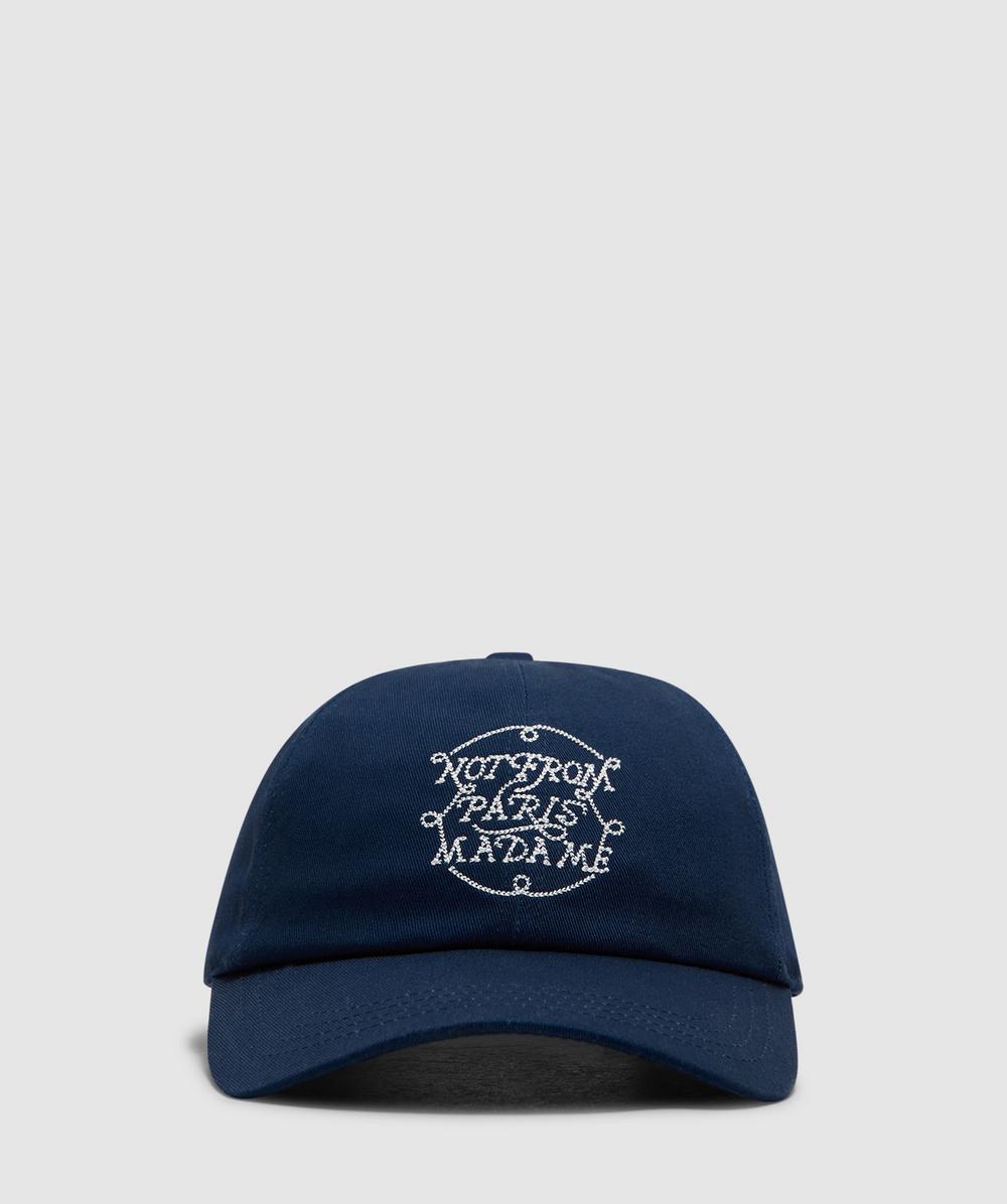 Drôle De Monsieur Braids Slogan Cap In Blue