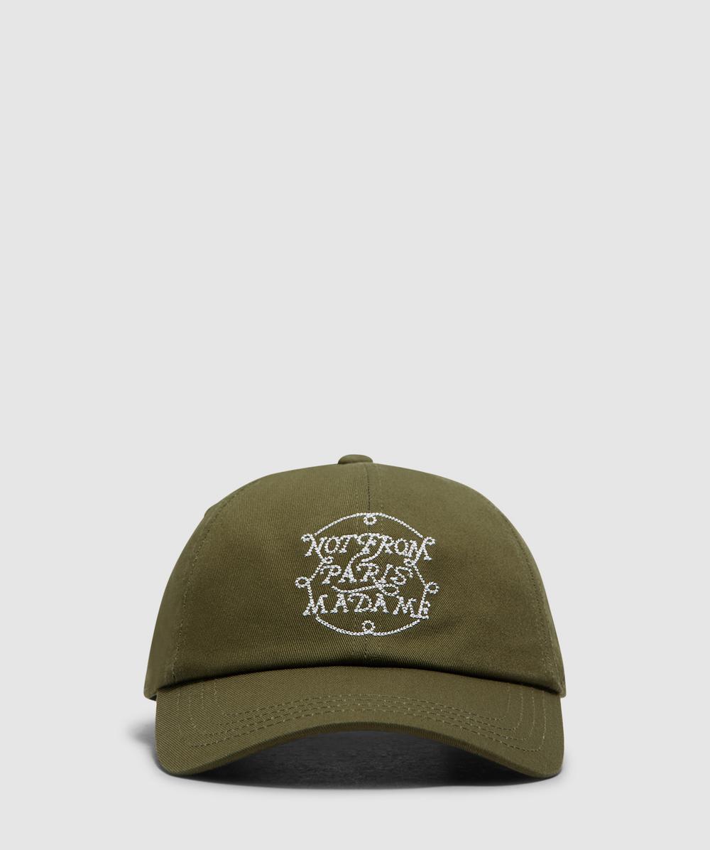 Drôle De Monsieur Braids Slogan Cap In Green