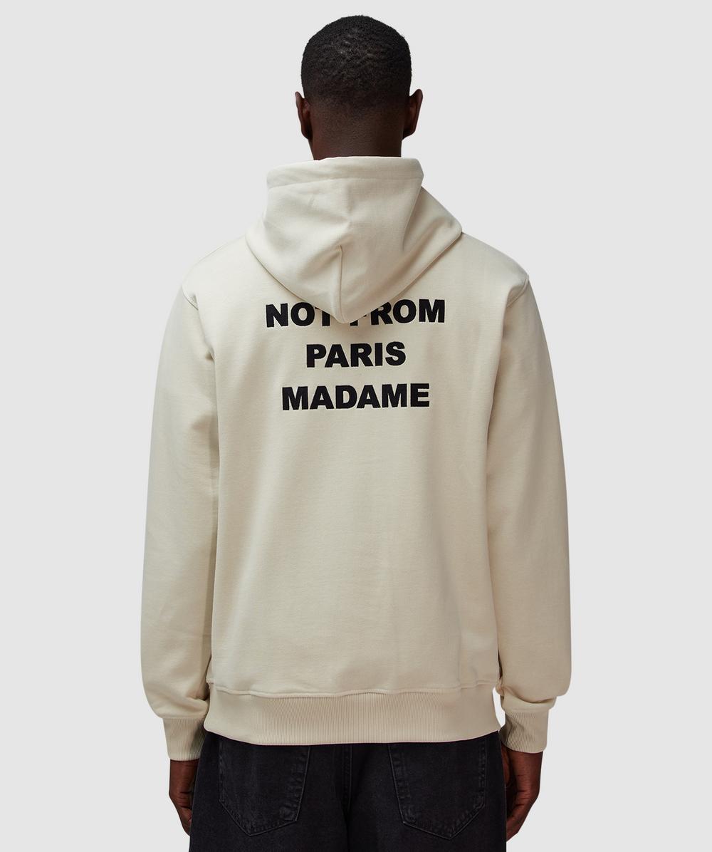 VIP【関税送料無料】希少 Drole De Monsieur Slogan Hoodie Black Cotton Slogan Hoodie