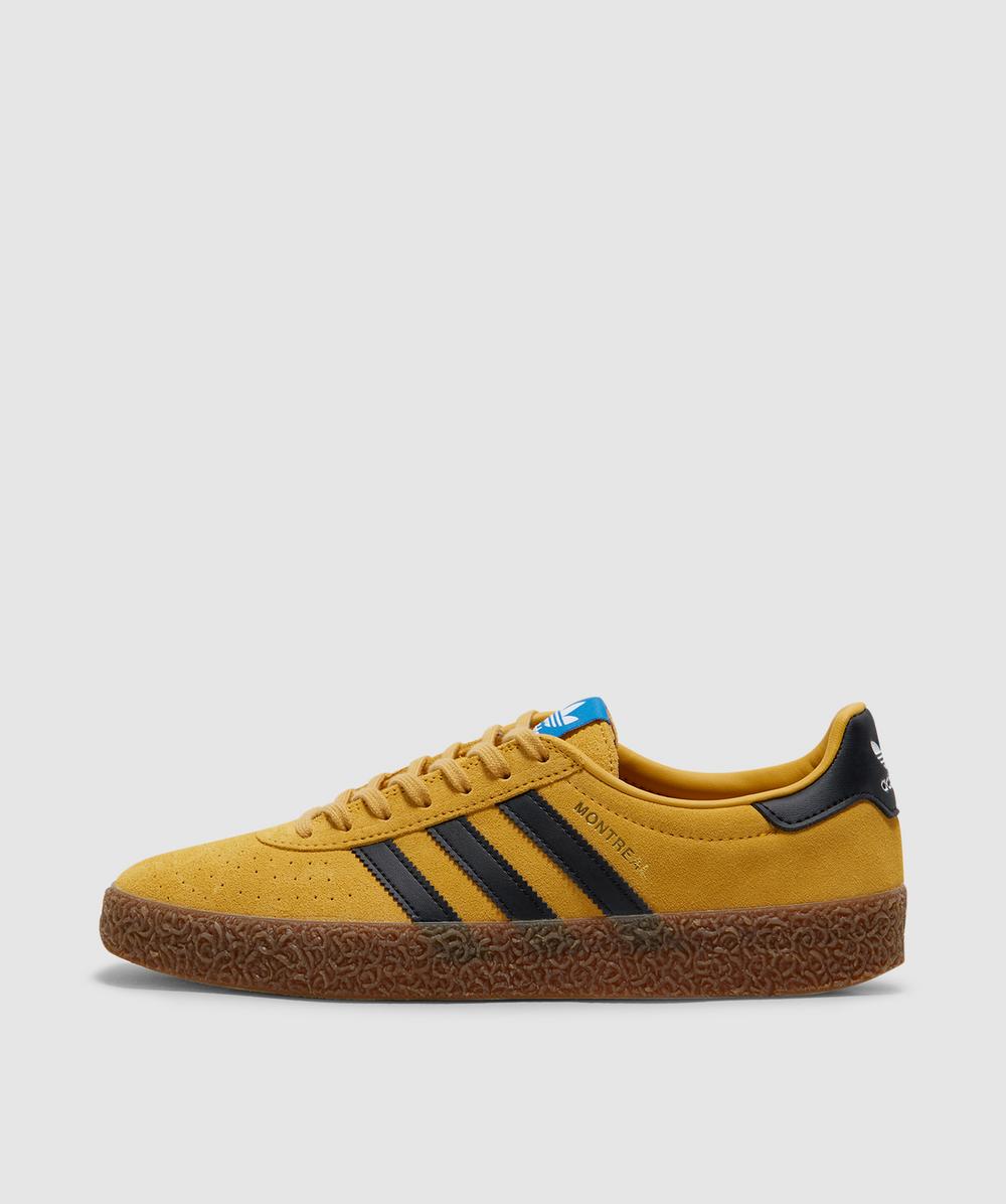 Adidas Women's Yellow Montreal Rm Sneaker (Crew /Core Black/Gum5 - 5) - Size 5