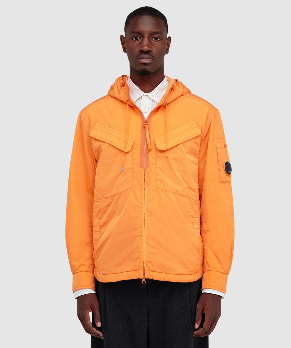 C.P. Company CHROME-R ナイロンジャケット オレンジ C.P. Company Chrome-R lens hooded jacket | RUSSET ORANGE | SEVENSTORE