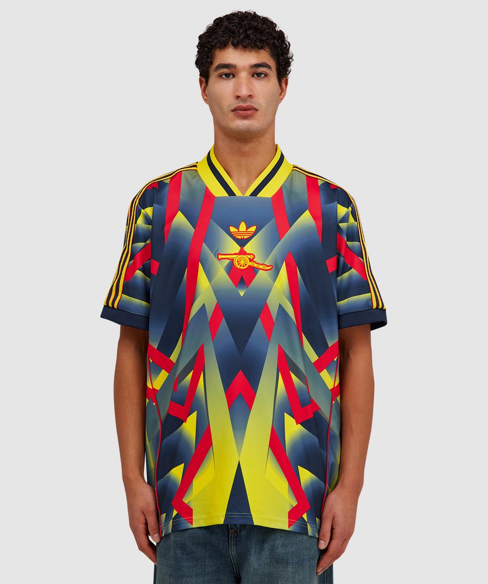 Adidas Men's Multi Arsenal Fc Lfstlr Jersey Shirt (Yellow/Pure Ruby/Night Indigo - M) - Size M