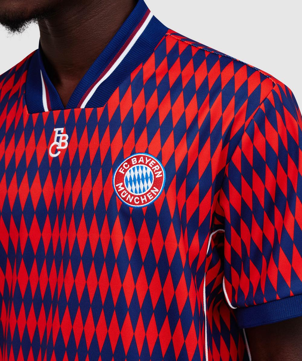 Bayern München adidas シャツ 赤青 adidas Bayern muenchen LF FC jersey shirt | red/dark blue | SEVENSTORE