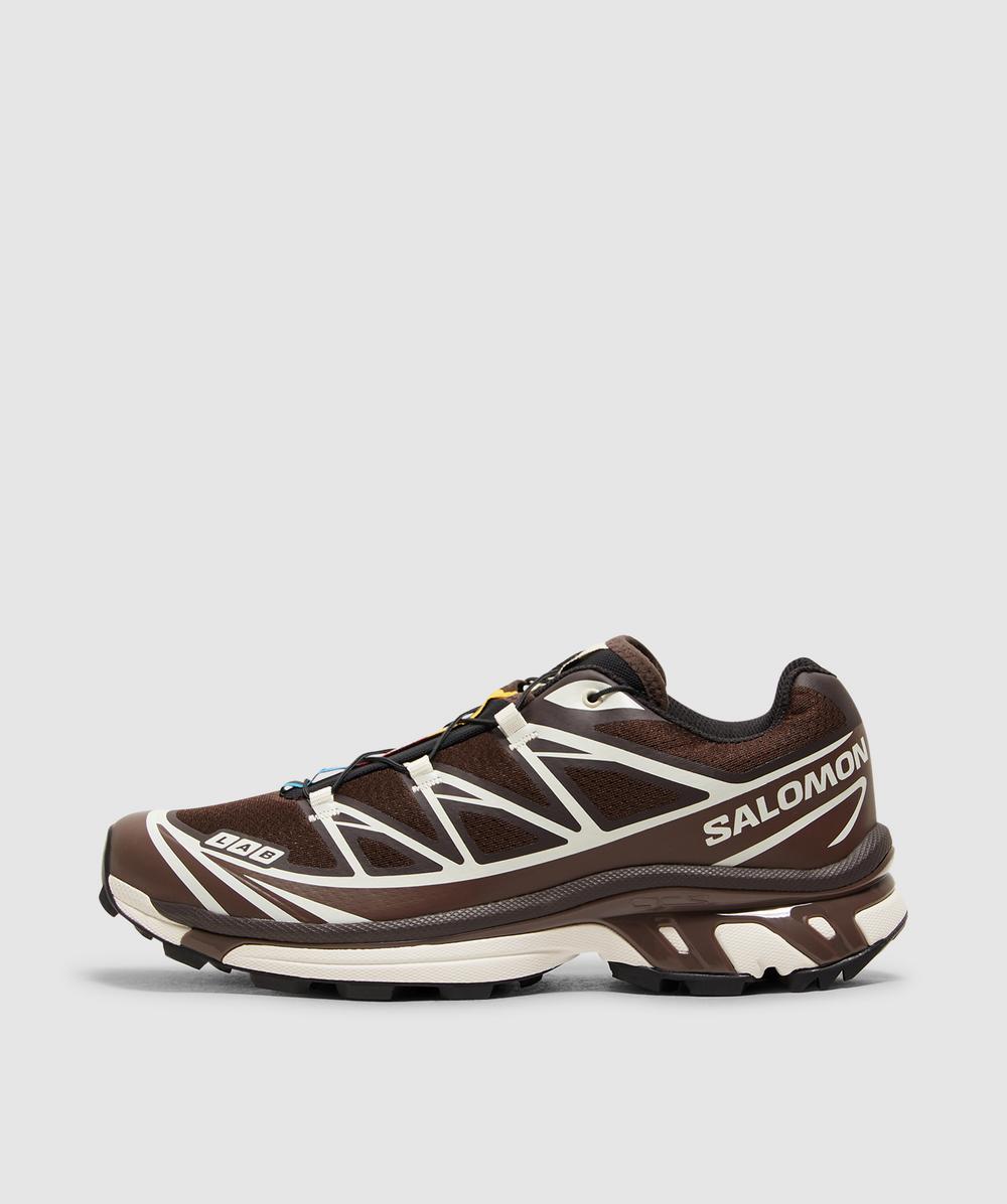 Salomon Men's Black Xt-6 Coffee French Roast Sneakers Brown Vanilla-Ice L47866100 Cm - Image 3