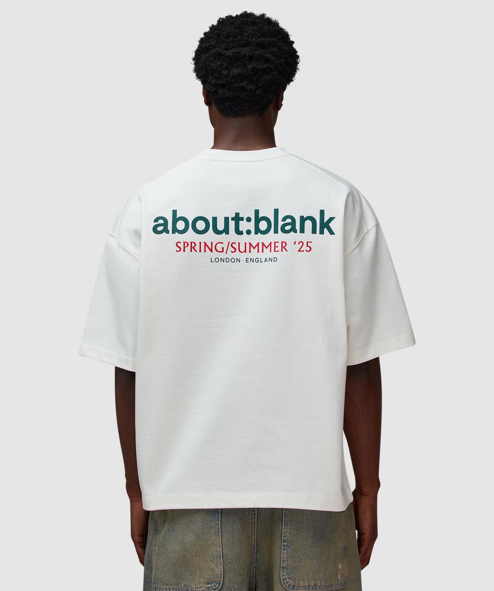 Aboutblank About:blank Tour T-shirt In White