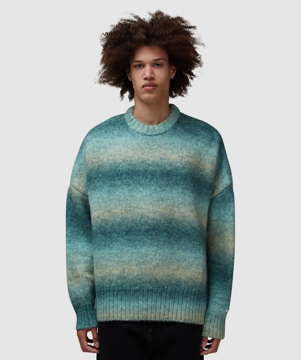 about:blank Ombre Brushed Sweater (Mint - S) - Size S, Male