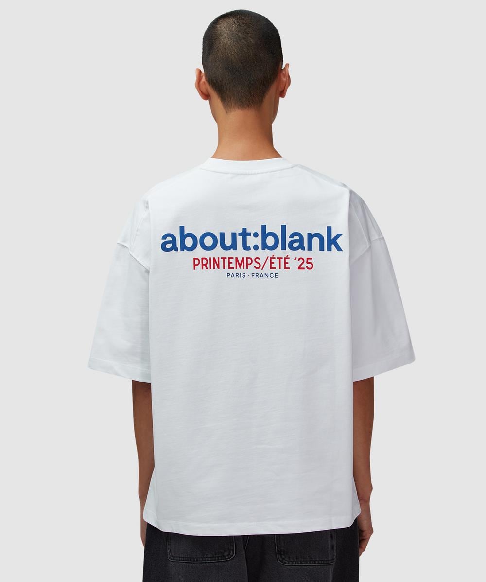 Aboutblank About:blank Tour T-shirt In White