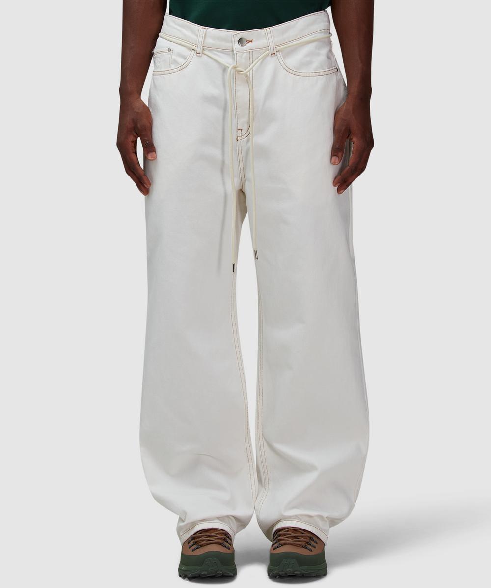 about:blank Relaxed Denim Jean (Ecru - L) - Size L, Male