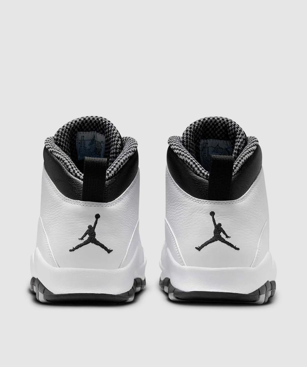 JORDAN Air Jordan 10 retro sneaker | WHITE/BLACK-LT STEEL GREY-DK