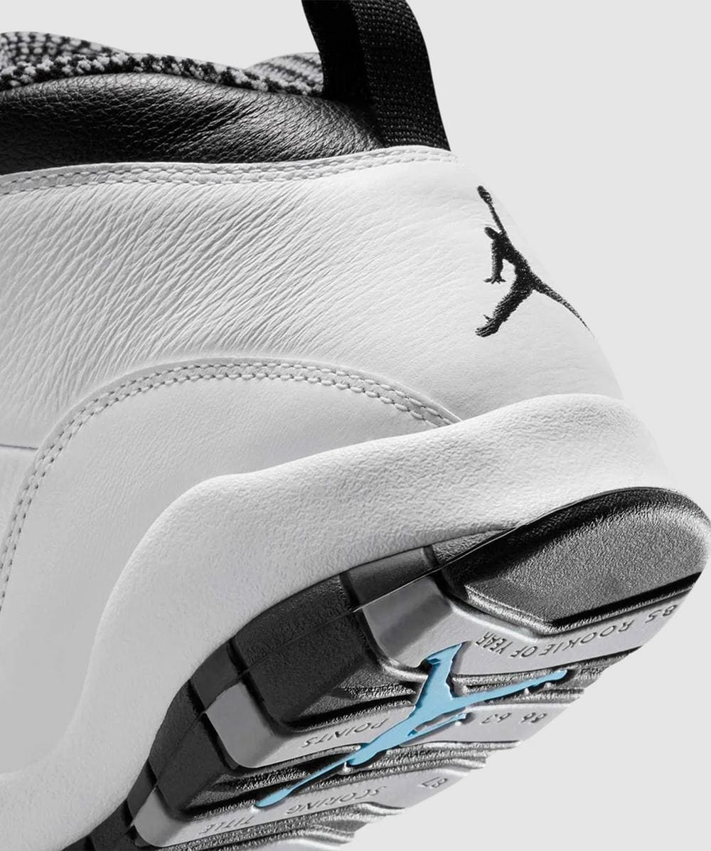 JORDAN Air Jordan 10 retro sneaker | WHITE/BLACK-LT STEEL GREY-DK