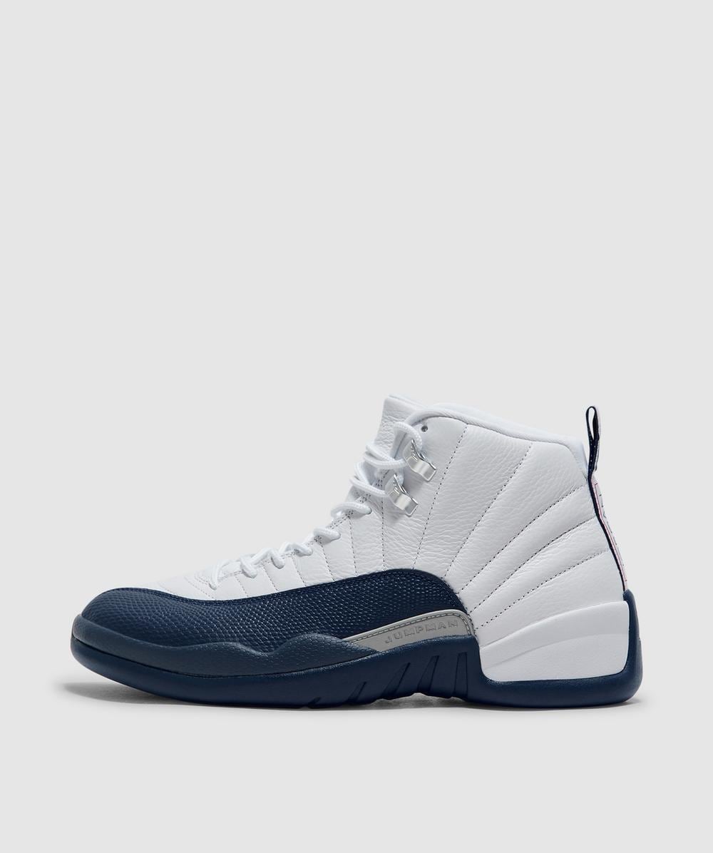 Jordan Air Jordan 12 sneaker | WHITE/FRENCH BLUE-MTLC SILVER
