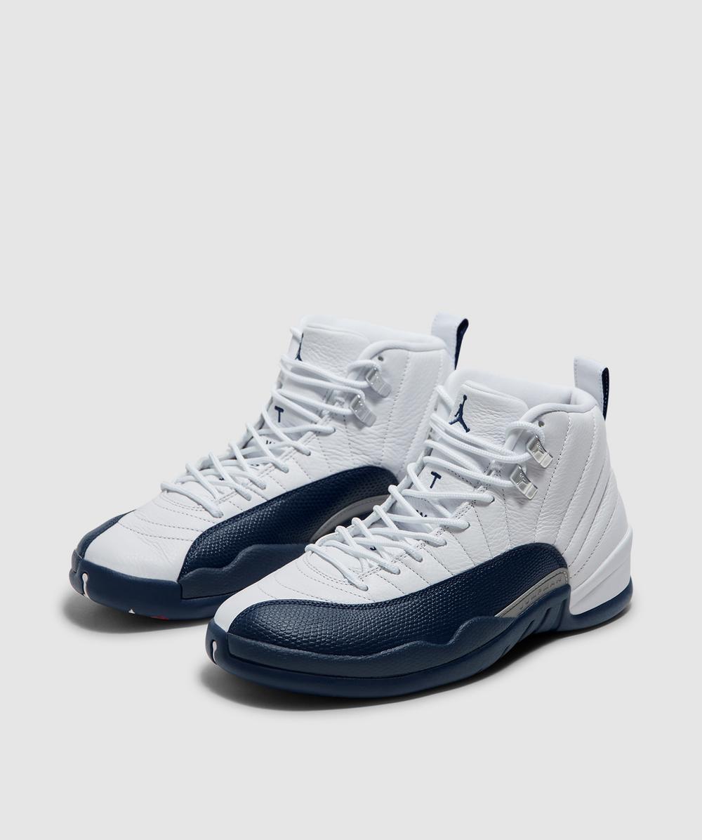 Jordan Air Jordan 12 sneaker | WHITE/FRENCH BLUE-MTLC SILVER