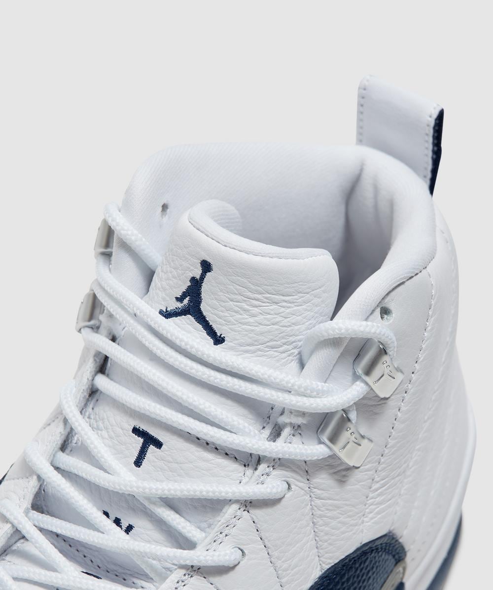 Jordan Air Jordan 12 sneaker | WHITE/FRENCH BLUE-MTLC SILVER
