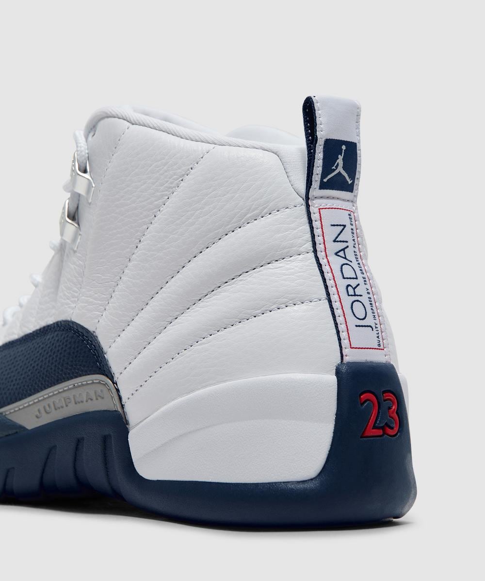 Jordan Air Jordan 12 sneaker | WHITE/FRENCH BLUE-MTLC SILVER