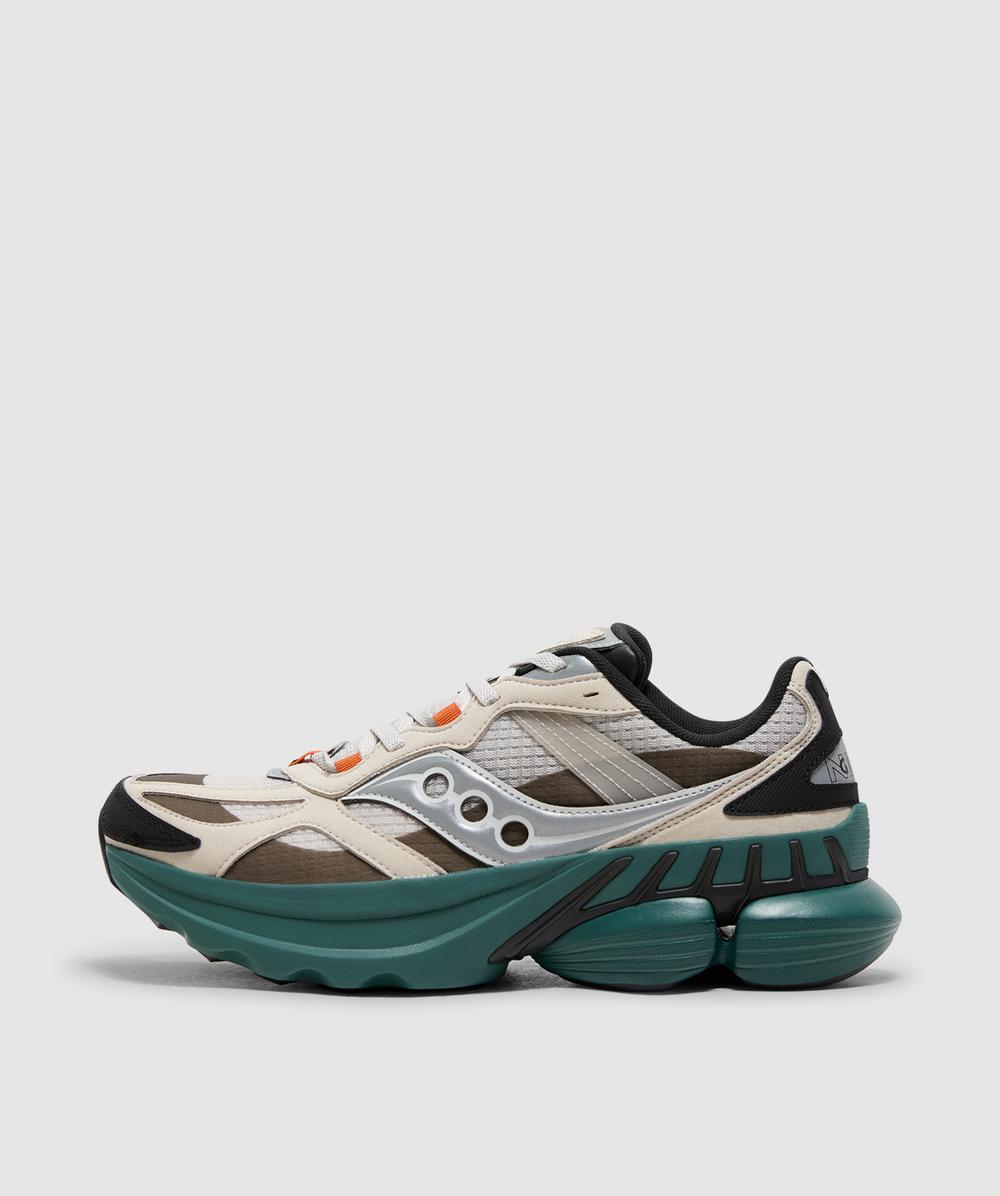 Saucony Grid NXT sneaker | GREY/ GREEN | SEVENSTORE display picture 2