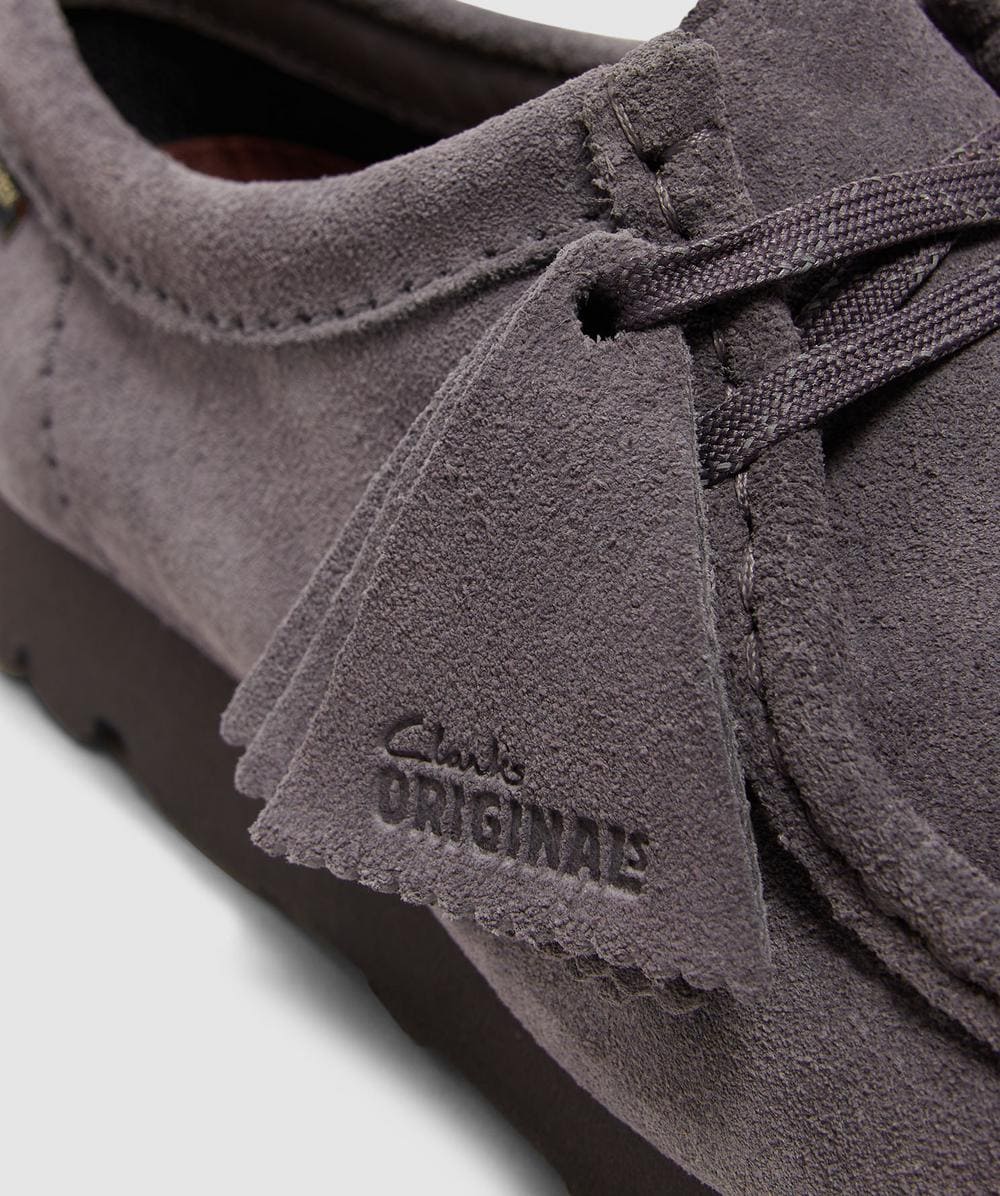 Clarks Originals Wallabee Gore-Tex shoe | PURPLE GREY SUEDE