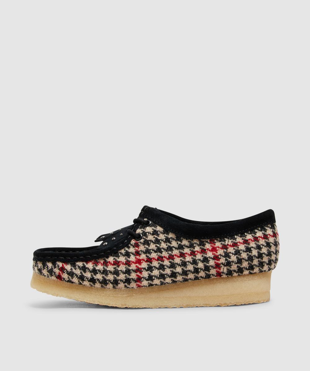 Clarks Originals Wallabee Tweed Shoe (Black Tweedcombi - 3) - Size 3 - Women's, Unisex