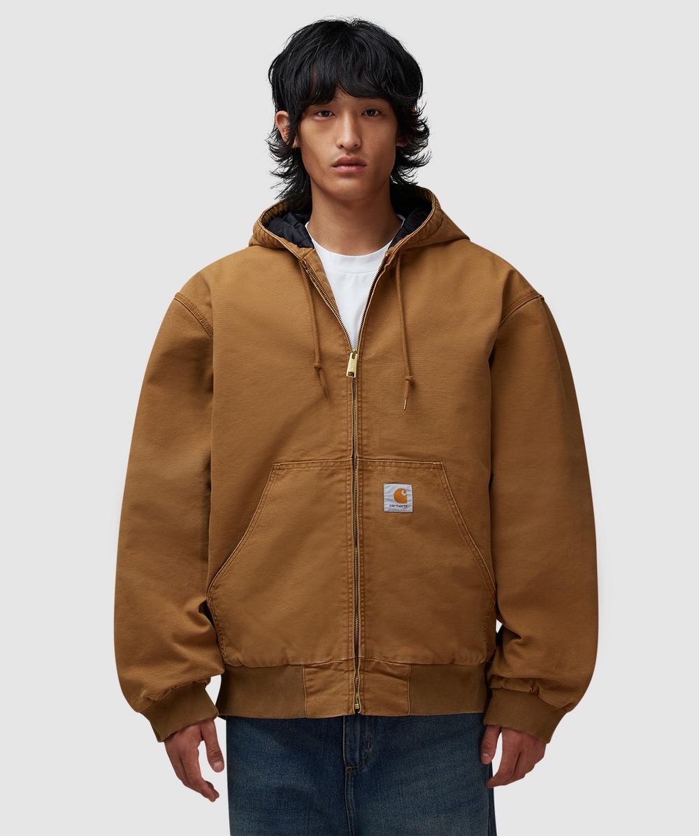Carhartt WIP Og Active Jacket (Hamilton Brown Stone Canvas - Xl) - Size XL, Male