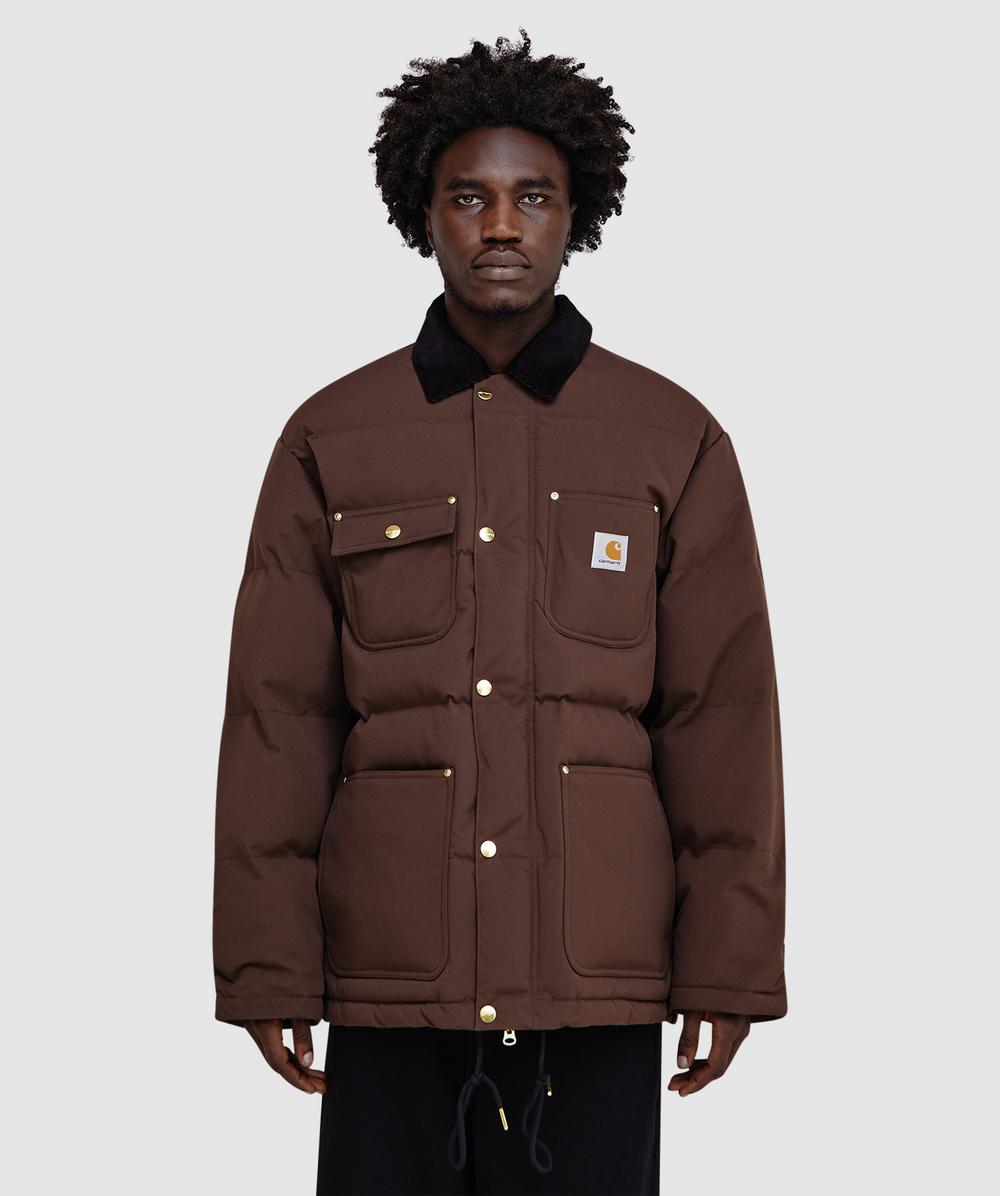 Carhartt Wip Water-repellent Zip Jacket In Brown