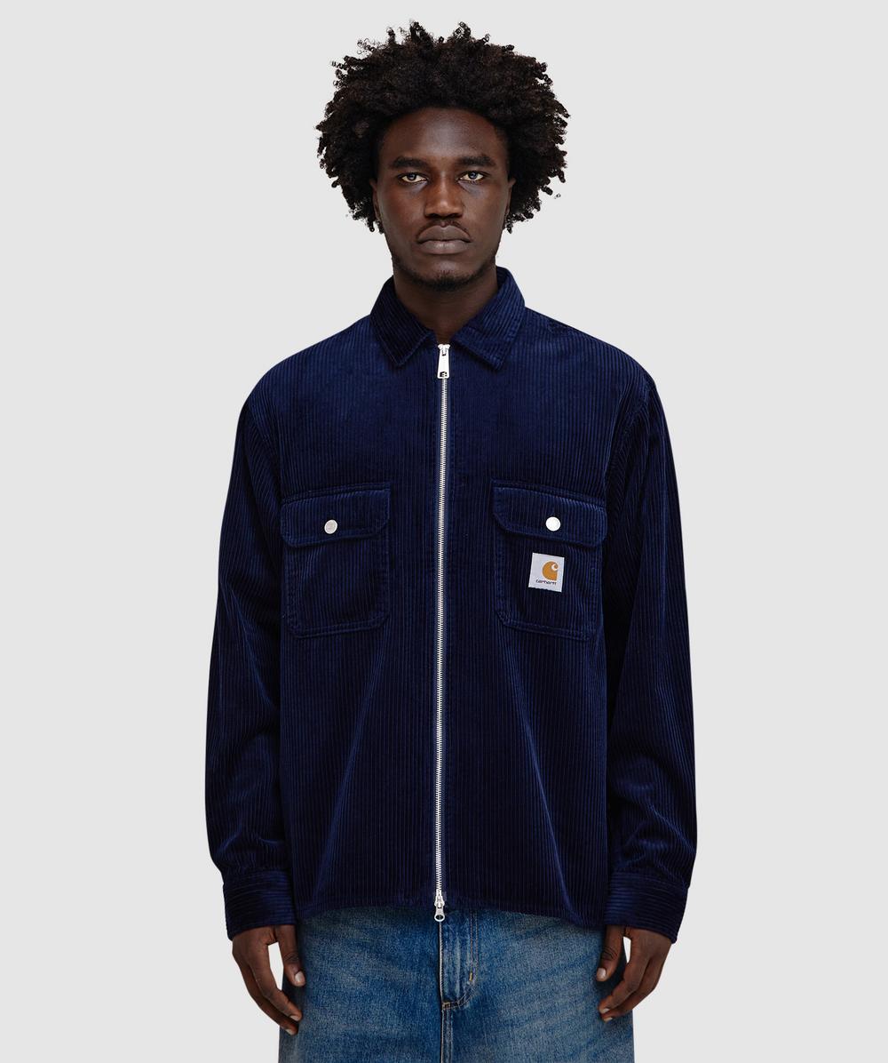 Carhartt Casual Corduroy Jacket Button Cuffs In Blue
