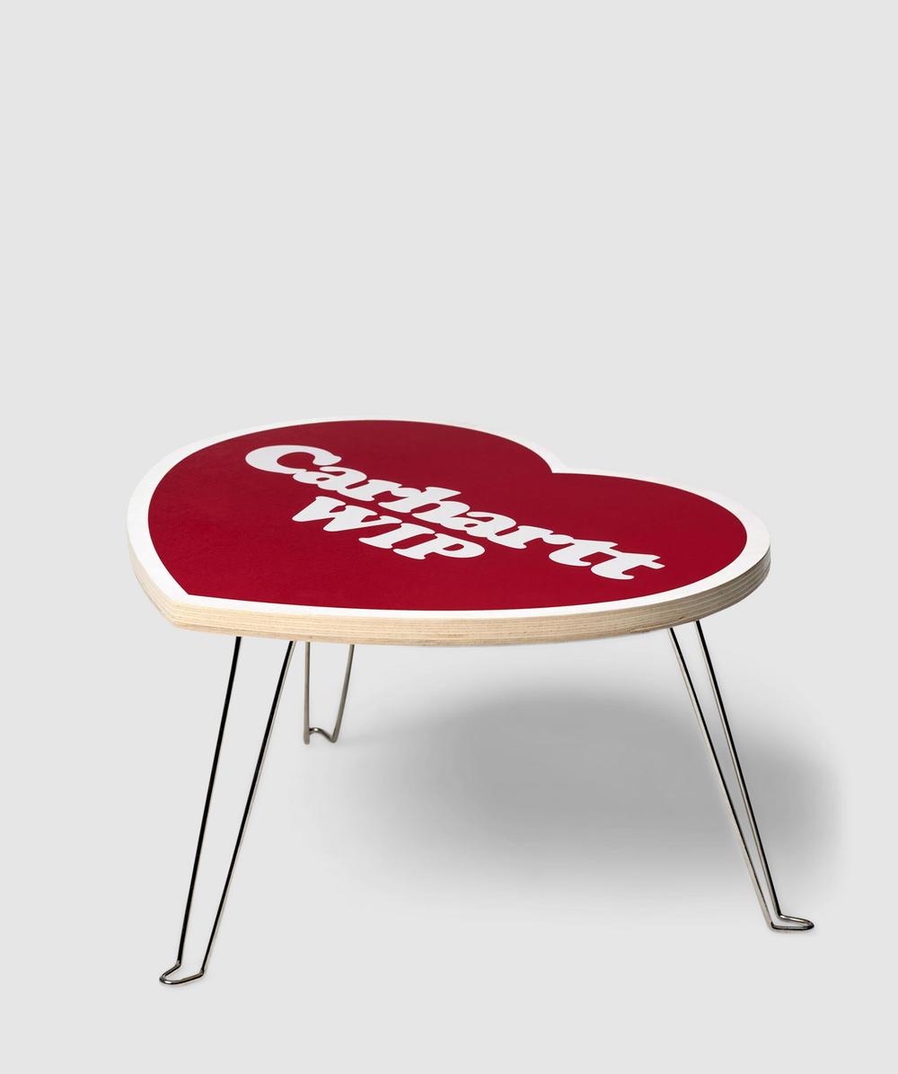 Carhartt WIP Heart Folding Table (Scarlet / White - One Size) - Size ONE SIZE, Unisex