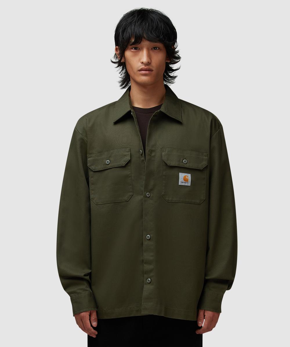 Carhartt Wip Long Sleeve Craft Shirt In Green