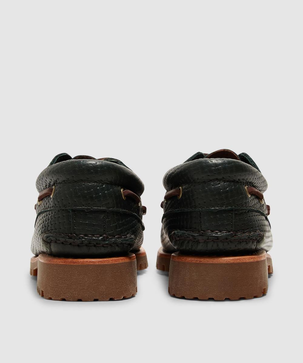 Timberland 3-eye lug handsewn boat shoe | GREEN | SEVENSTORE