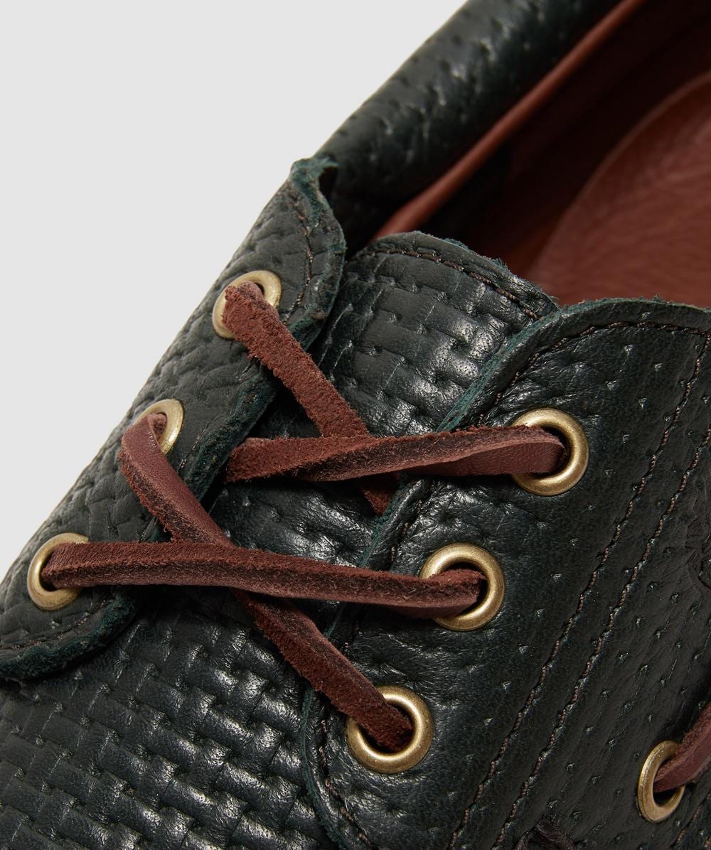 Timberland 3-eye lug handsewn boat shoe | GREEN | SEVENSTORE
