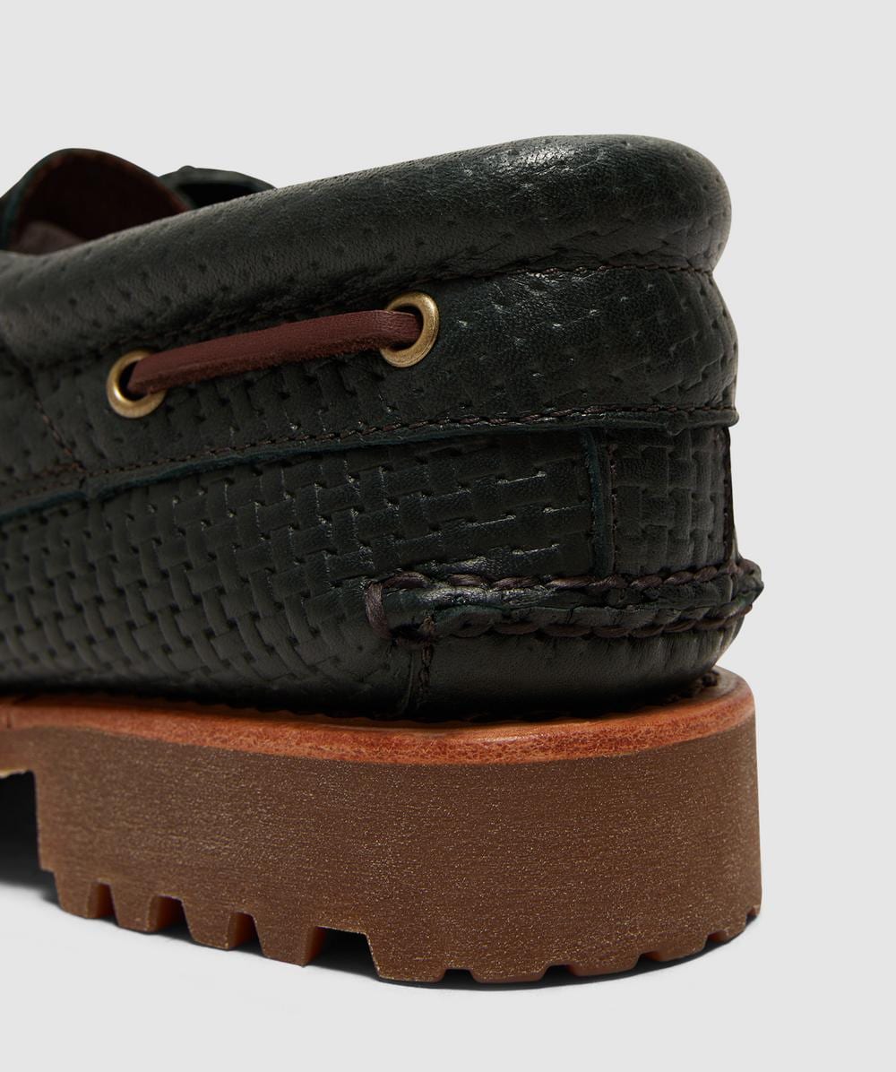 Timberland 3-eye lug handsewn boat shoe | GREEN | SEVENSTORE