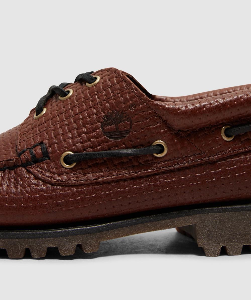Timberland 3-eye lug handsewn boat shoe | BROWN | SEVENSTORE