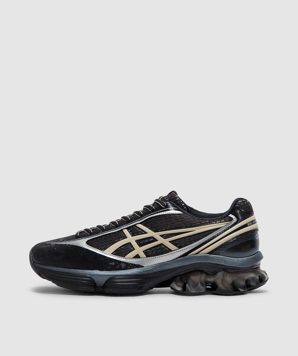 Asics Gel Kinetic Fluent Sneakers With Textured Upper And Sculpted Design In Black