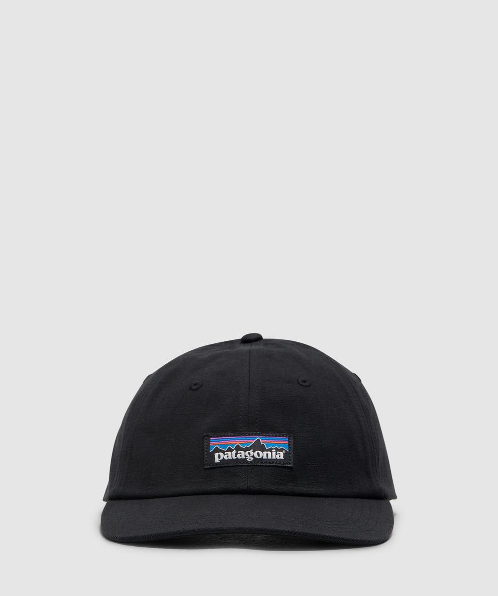 Patagonia P-6 Label Trad Cap (Black - One Size) - Size ONE SIZE, Unisex
