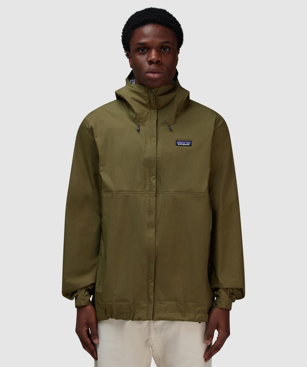 Patagonia Torrentshell 3L Rain Jacket (Tent Green - S) - Size S, Male