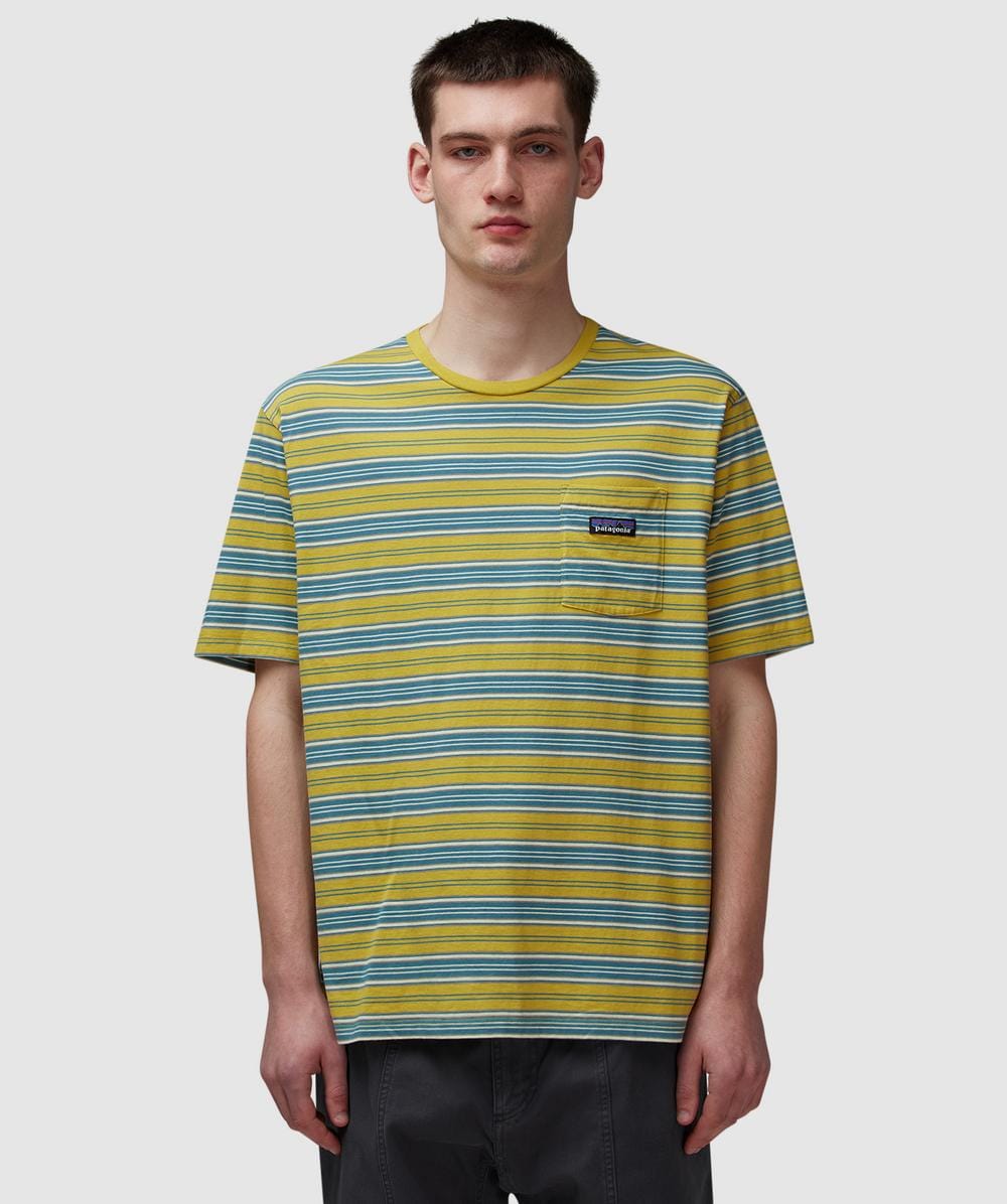 Patagonia Daily Pocket T-shirt In Summer Camp: Bundle Green