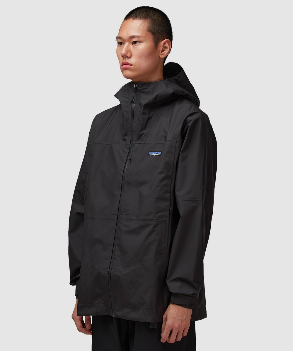 patagonia 黒 フード付きナイロンアノラックジャケット 80s~90s patagonia Back Bowl Anorak 黒 XL パタゴニア バック