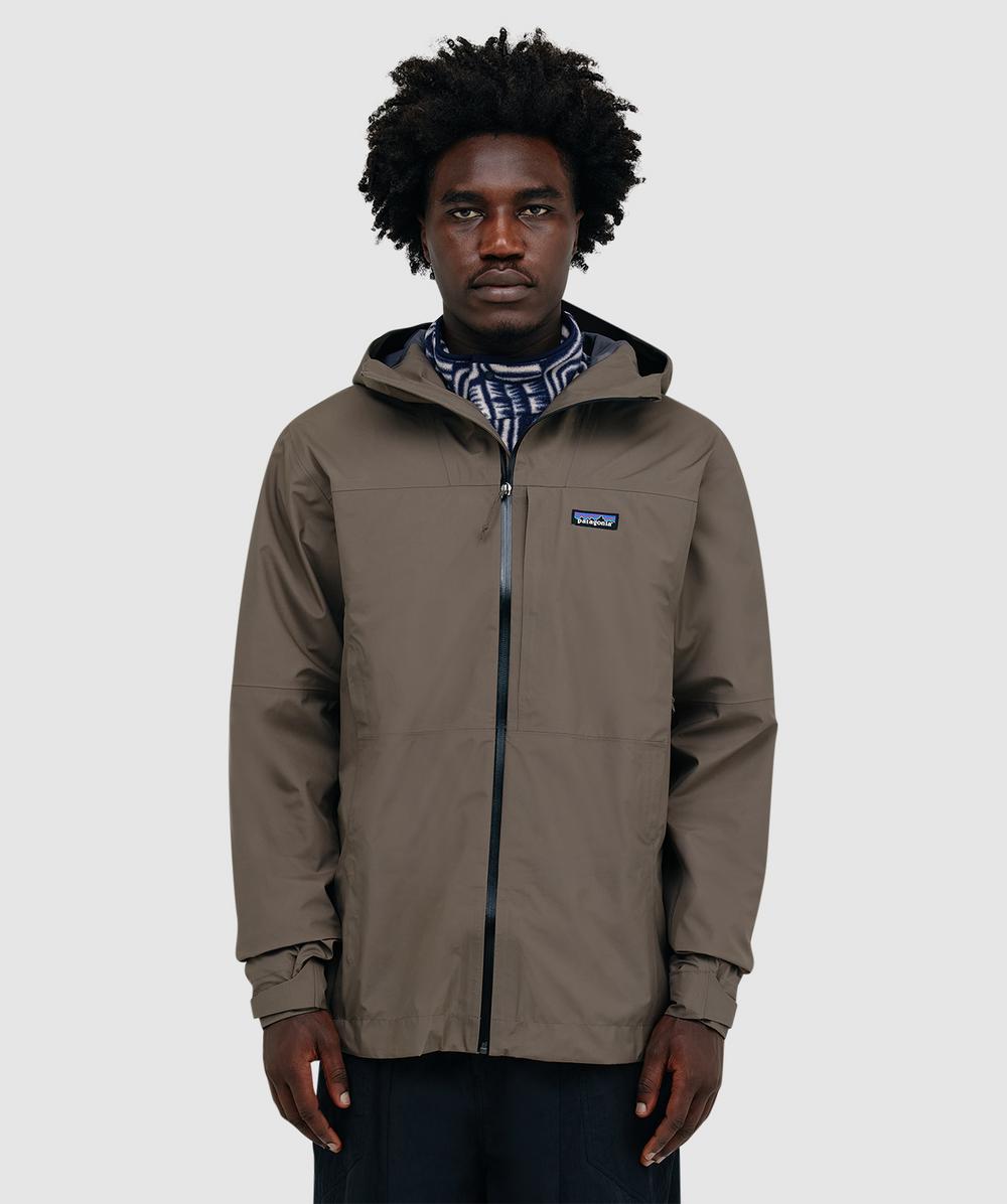 Patagonia Boulder Fork Rain Jacket In Brown