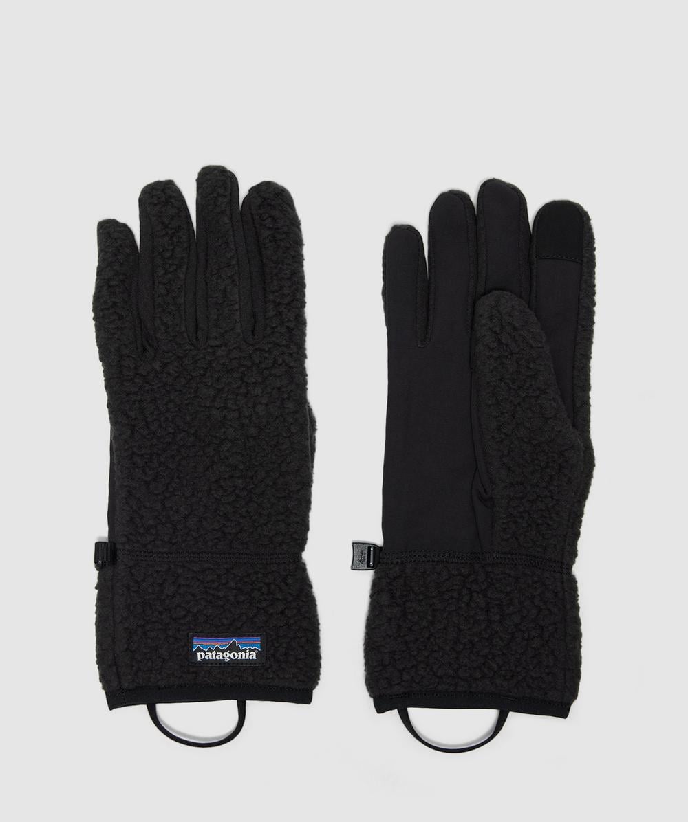 Patagonia Retro Pile Gloves In Black